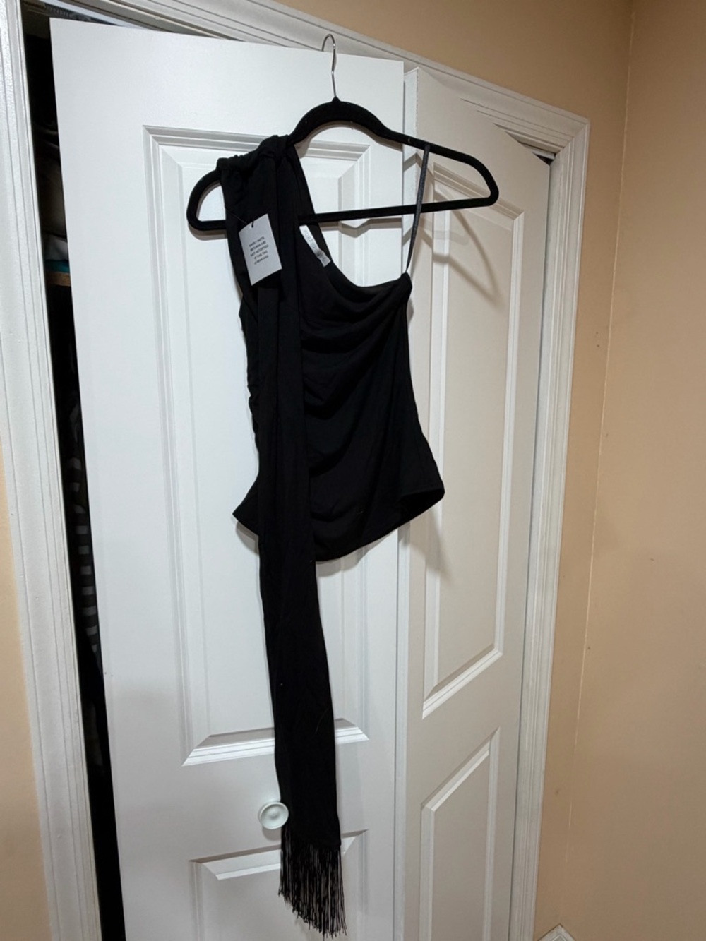 NWT Aelin Scarf Top in Black Revolve MORE TO COME Size XS - Picture 2 of 3